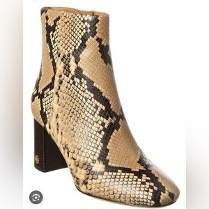 Tory Burch Snakeskin Ankle Booties size 7